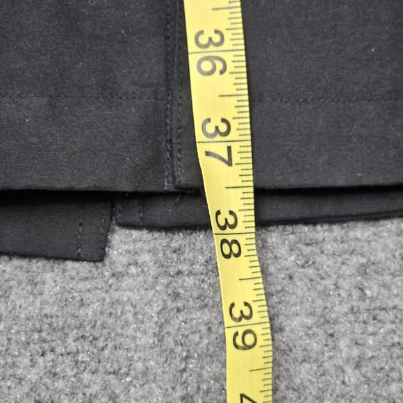 Lands End Trench Coat Women Medium 10-12 Black Button Up Weather Resistant Fall - Picture 7 of 8